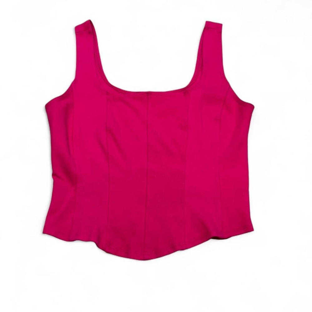 Discreet Fuchsia Tank Top